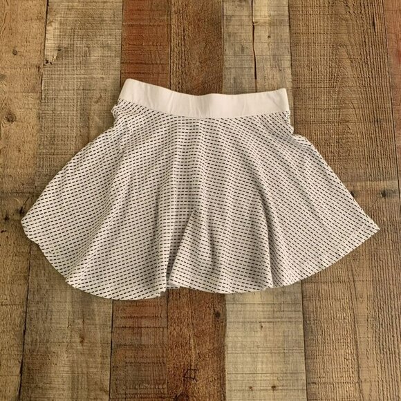 Burt’s Bees girls size 6X swing skater skirt in white and black - Picture 4 of 6